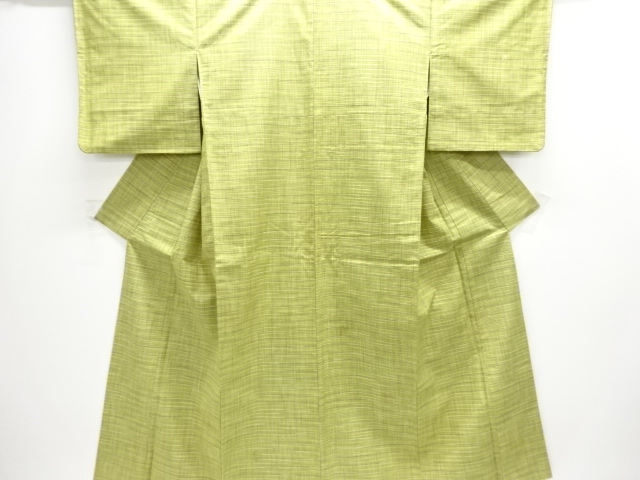 JAPANESE KIMONO / ANTIQUE KIMONO / SILK / TSUMUGI / GRID